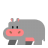 Hippopotamus Flat icon
