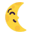 Last-Quarter-Moon-Face-Flat icon