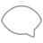 Left Speech Bubble Flat icon