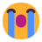 Loudly-Crying-Face-Flat icon