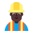 Man-Construction-Worker-Flat-Dark icon