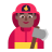 Man-Firefighter-Flat-Medium-Dark icon