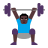 Man-Lifting-Weights-Flat-Dark icon