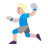 Man-Playing-Handball-Flat-Medium-Light icon