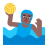 Man-Playing-Water-Polo-Flat-Medium-Dark icon