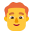 Man Red Hair Flat Default icon