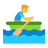 Man-Rowing-Boat-Flat-Default icon