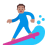 Man Surfing Flat Medium icon