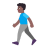 Man Walking Flat Medium Dark icon