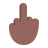 Middle-Finger-Flat-Medium-Dark icon