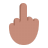 Middle Finger Flat Medium icon