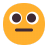 Neutral Face Flat icon