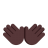 Open Hands Flat Dark icon