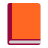 Orange-Book-Flat icon