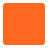 Orange-Square-Flat icon