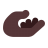 Palm-Up-Hand-Flat-Dark icon