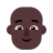 Person-Bald-Flat-Dark icon