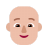 Person Bald Flat Medium Light icon