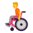 Person-In-Manual-Wheelchair-Flat-Default icon
