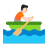 Person-Rowing-Boat-Flat-Light icon