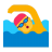 Person Swimming Flat Default icon
