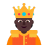 Person-With-Crown-Flat-Dark icon