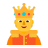 Person-With-Crown-Flat-Default icon