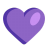 Purple-Heart-Flat icon