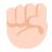 Raised Fist Flat Light icon