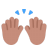 Raising Hands Flat Medium icon
