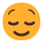 Relieved-Face-Flat icon