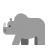 Rhinoceros-Flat icon