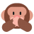 Speak-No-Evil-Monkey-Flat icon