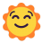 Sun-With-Face-Flat icon