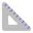 Triangular-Ruler-Flat icon
