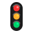 Vertical-Traffic-Light-Flat icon