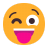Winking-Face-With-Tongue-Flat icon