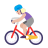 Woman-Biking-Flat-Medium-Light icon