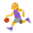Woman-Bouncing-Ball-Flat-Default icon