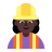 Woman-Construction-Worker-Flat-Dark icon