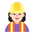 Woman-Construction-Worker-Flat-Light icon