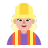 Woman-Construction-Worker-Flat-Medium-Light icon