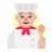 Woman Cook Flat Medium Light icon