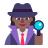 Woman Detective Flat Medium Dark icon
