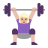 Woman-Lifting-Weights-Flat-Medium-Light icon