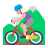 Woman Mountain Biking Flat Medium Light icon