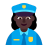 Woman-Police-Officer-Flat-Dark icon