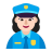 Woman-Police-Officer-Flat-Light icon