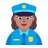 Woman Police Officer Flat Medium icon