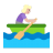 Woman Rowing Boat Flat Medium Light icon